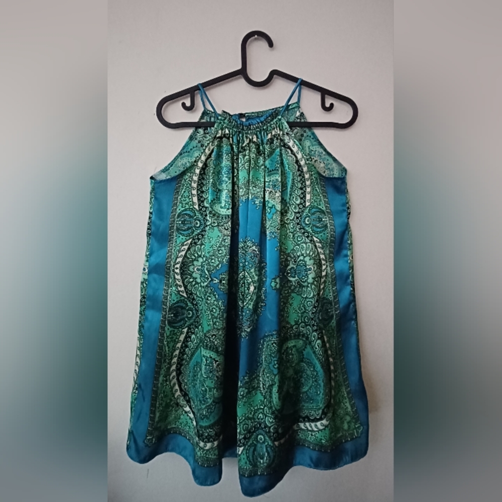 Halter silk top
